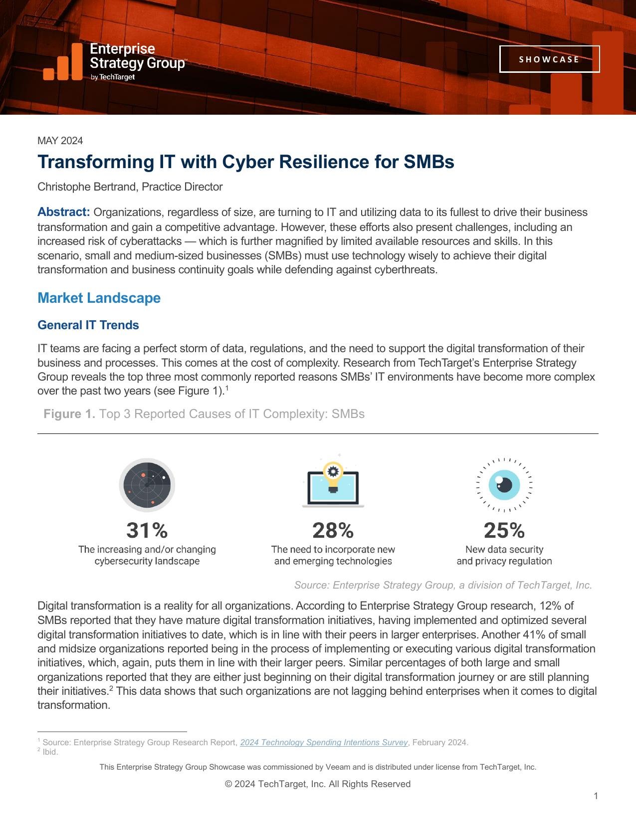 Transforming IT with Cyber Resilience for SMBs