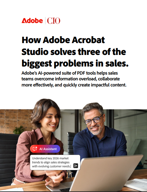 Problem Solving Adobe How Adobe Acrobat Studio solves three of the biggest problems in sales.